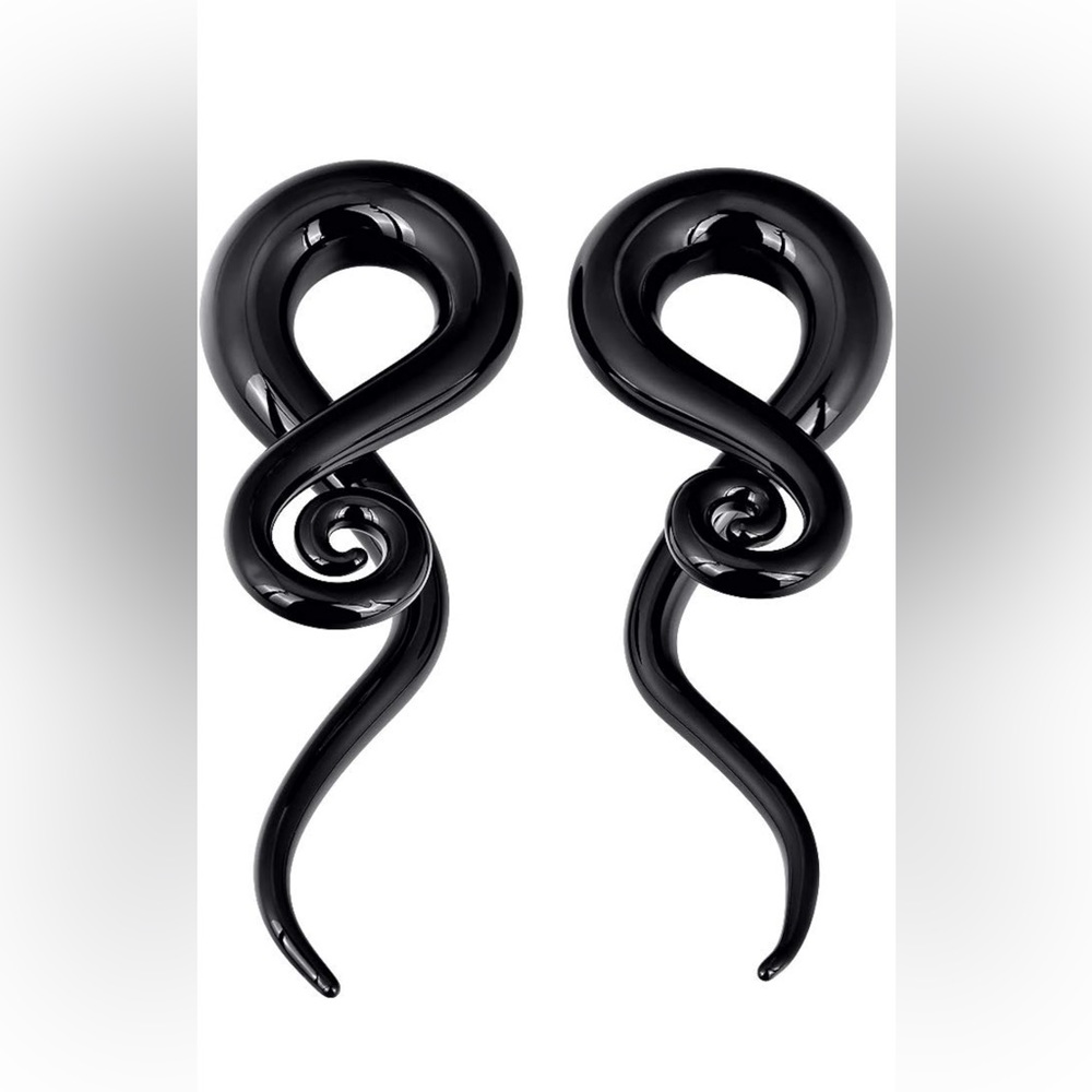 00 Glass Gauge Swirl Tapers